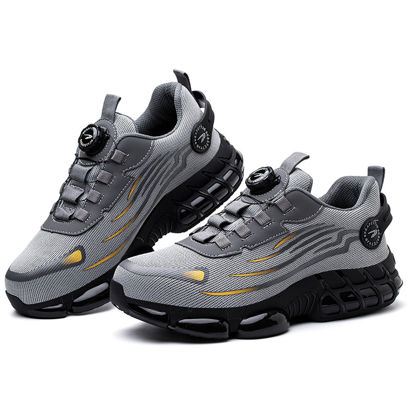 2024 Trainer Shoes Men Anti-smashing Extra Wide Sports Shoes Steel Toe Workshop Toe Protection Anti-collision Shoes