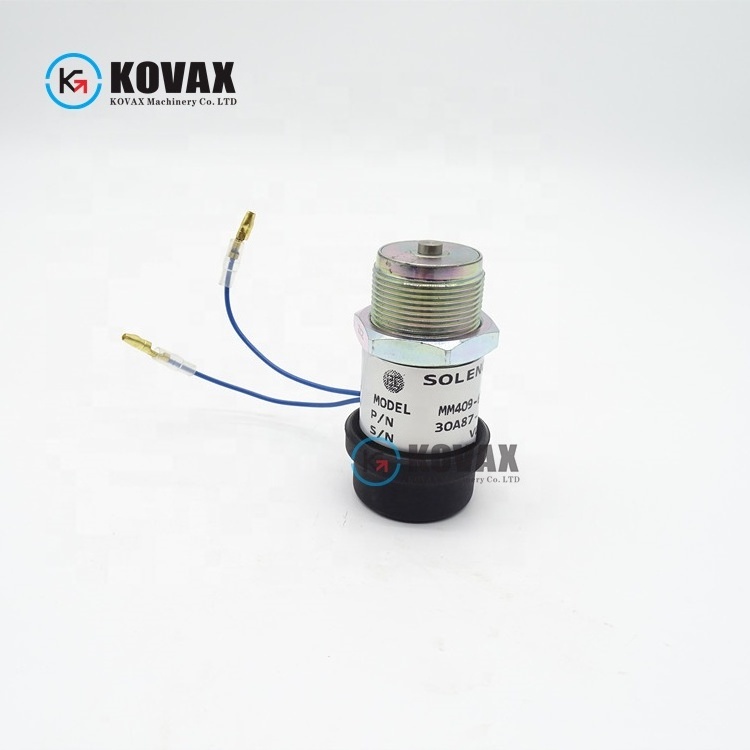 Construction Machinery Parts Fuel Shutoff Solenoid Valve 12V OEM 30A87-00060 For S3L S3L2 S4L S4L2 K3M Diesel Engine