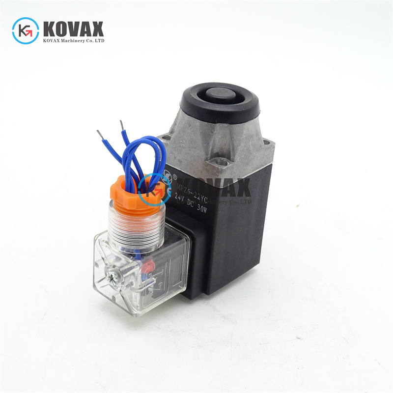 MFZ6-22YC high quality solenoid valve MFJ-18YC excavator accessories hydraulic quick change solenoid valve factory direct sales