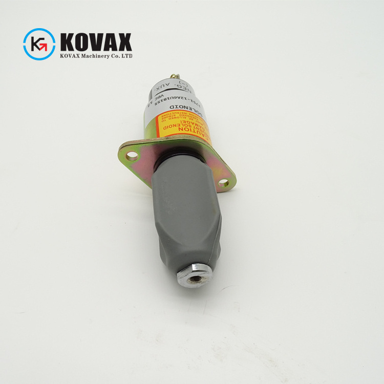 Engine Parts SA-4259 1751-12A6U1B1S5 Excavator Flameout Switch 24V Fuel Shutoff Solenoid Fit Kubota