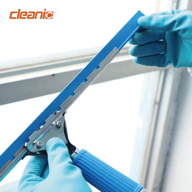 IPC member CT window cleaning kits professional stainless steel glass cleaner notched squeegee for window cleaning