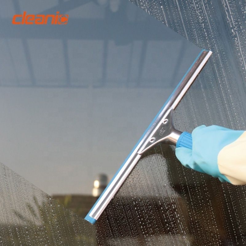 IPC member CT window cleaning kits professional stainless steel glass cleaner notched squeegee for window cleaning