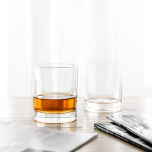 Personalized 350 ml Lead Free Crystal Customized Logo Round Plain Promotional Whiskey Glasses