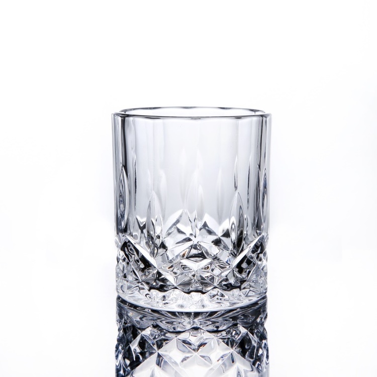 Diamond Crystal Clear 11 oz Rock whiskey Drinking Glass Cup