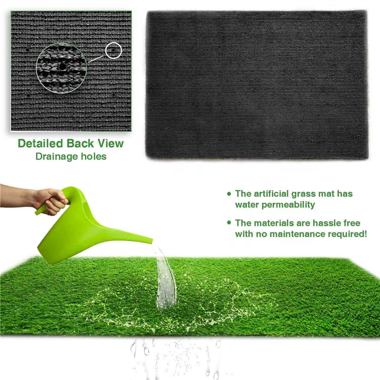 Easy installation indoor outdoor garden artificial grass tile interlocking synthetic grass turf tiles