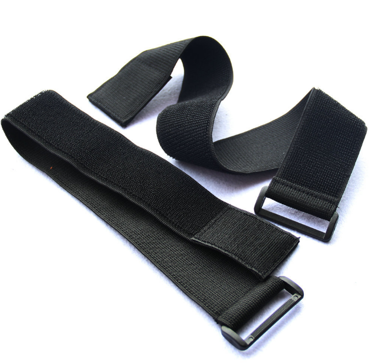 Carrying book strap, adjustable elastic buckle hook and loop fastener strap