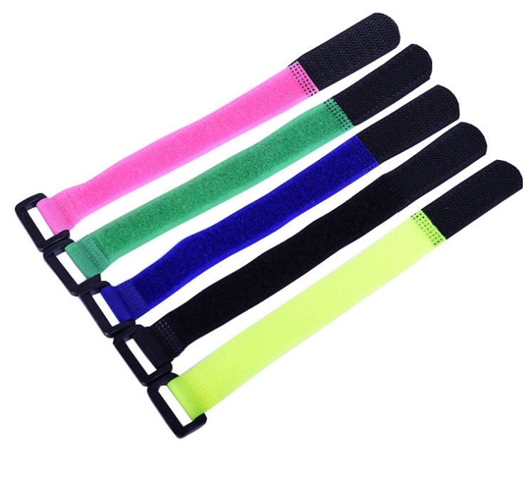 Carrying book strap, adjustable elastic buckle hook and loop fastener strap