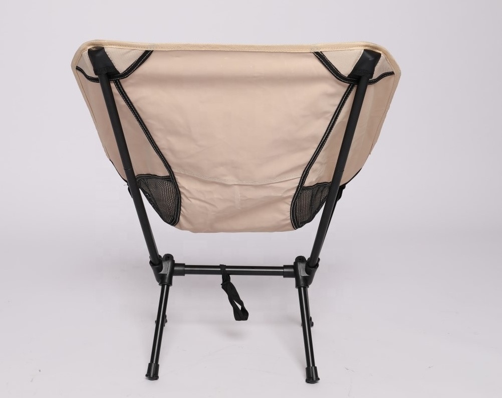 2024 Outdoor Small-size Camping Chair with Net Pocket Portable Folding Chair for Adults and Kids Garden Fishing Play