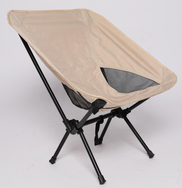 2024 Outdoor Small-size Camping Chair with Net Pocket Portable Folding Chair for Adults and Kids Garden Fishing Play