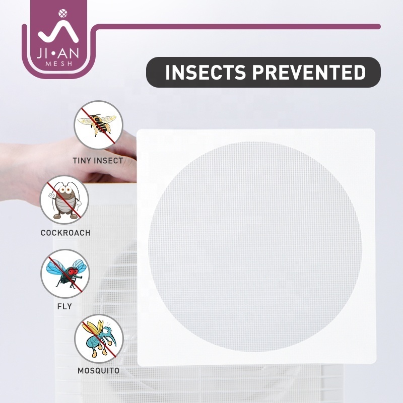 Adhesive fly screen mesh for 6 Inch Air Vent polyester mesh mosquito sticker for 8