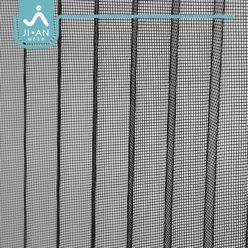 PP invisible pleated mosqioto net pleated mesh fly screen door plisse mesh folding insect net for window and door folding screen