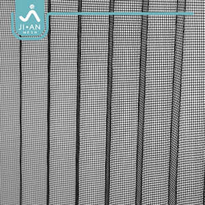 PP invisible pleated mosqioto net pleated mesh fly screen door plisse mesh folding insect net for window and door folding screen