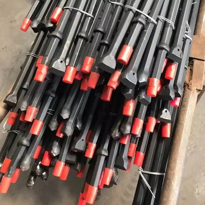 integral drill rod with chisel type bits Mining tapered drill pipe