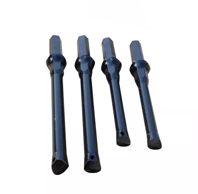 integral drill rod with chisel type bits Mining tapered drill pipe