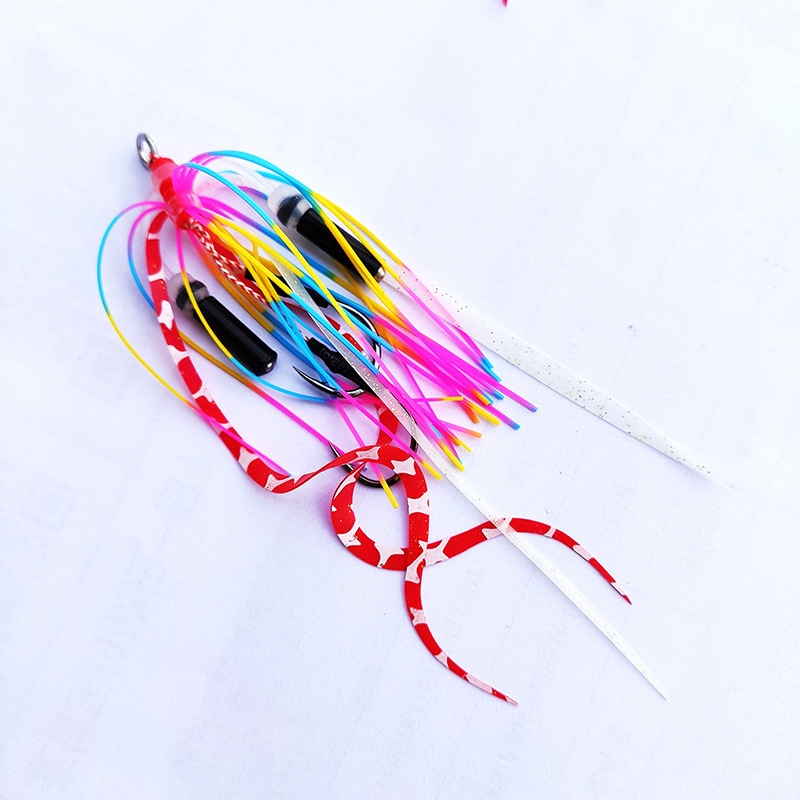 Wholesale Multiple Color Silicone Spinnerbait Buzzbait Rubber Jig Lures Glow Material Silicone Squid Skirts