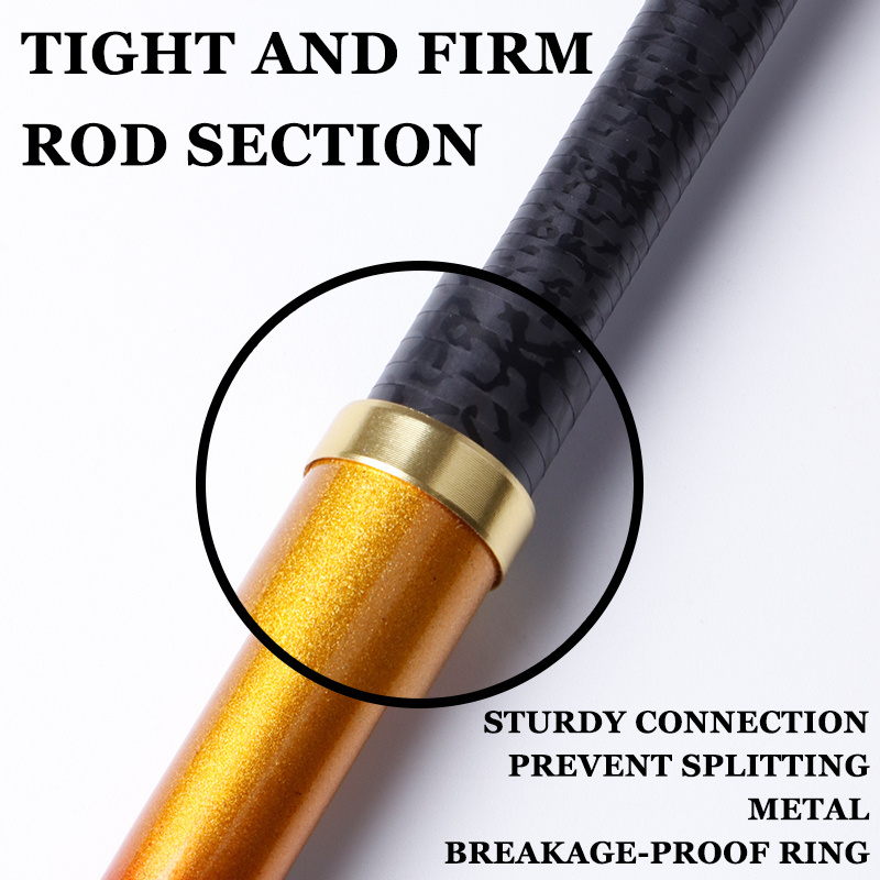 2024 New Product TW-02 High Quality Carbon Fiber Handing TAIWAN Fishing Rod Long Section Hand Rod Suitable For Freshwater