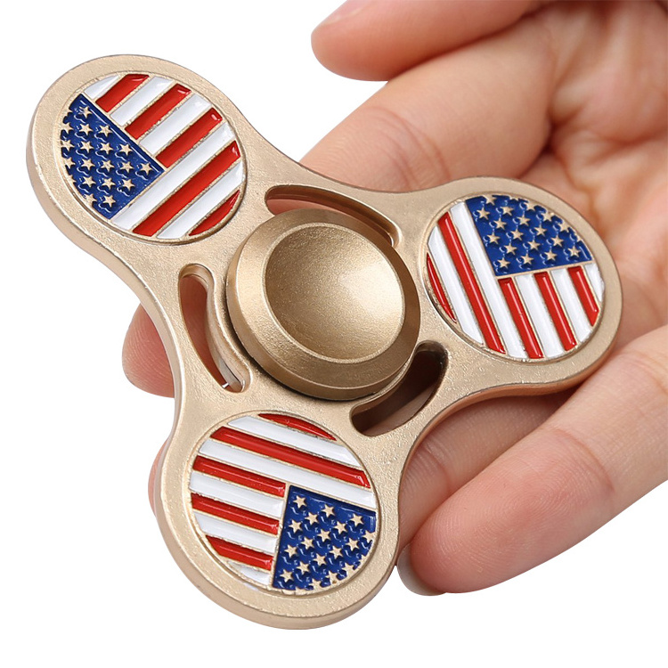 Factory Direct Wholesale Custom Metal Hand Fidget Spinner