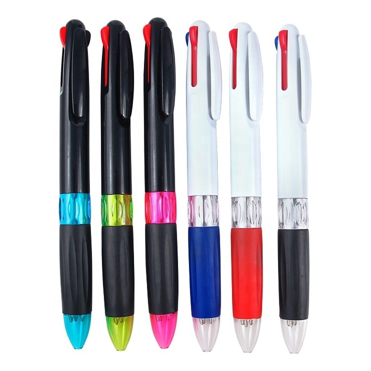 Laser Engraving Logo Promotional LED Light Ball Pen With Stylus