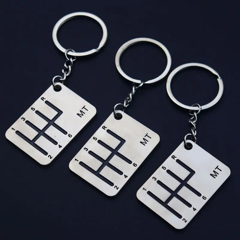 Custom Metal Key Ring Wholesale Car Key Chain Car Speed Gearbox Turbo Gear Head Keychain