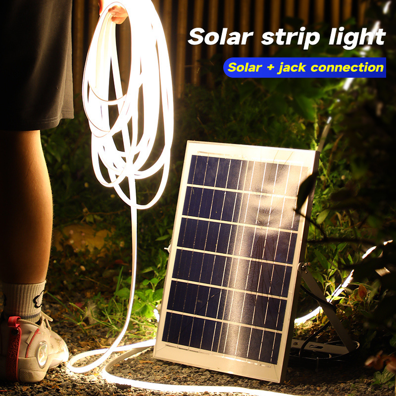 Solar linear lamp Waterproof 2835 Outdoor Long Soft Power Led Light Strip Decoration garden lighting