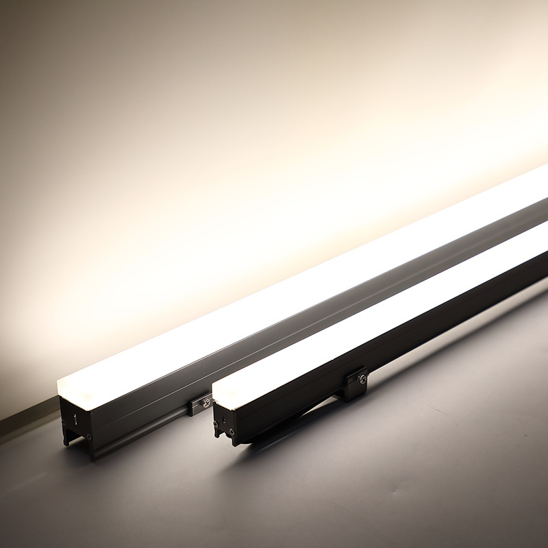 Programmable DMX RGBW led acrylic linear lighting system building facade IP65 outdoor waterproof strip light