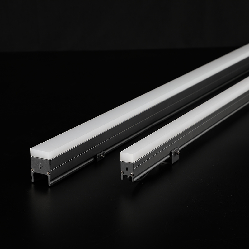 Programmable DMX RGBW led acrylic linear lighting system building facade IP65 outdoor waterproof strip light