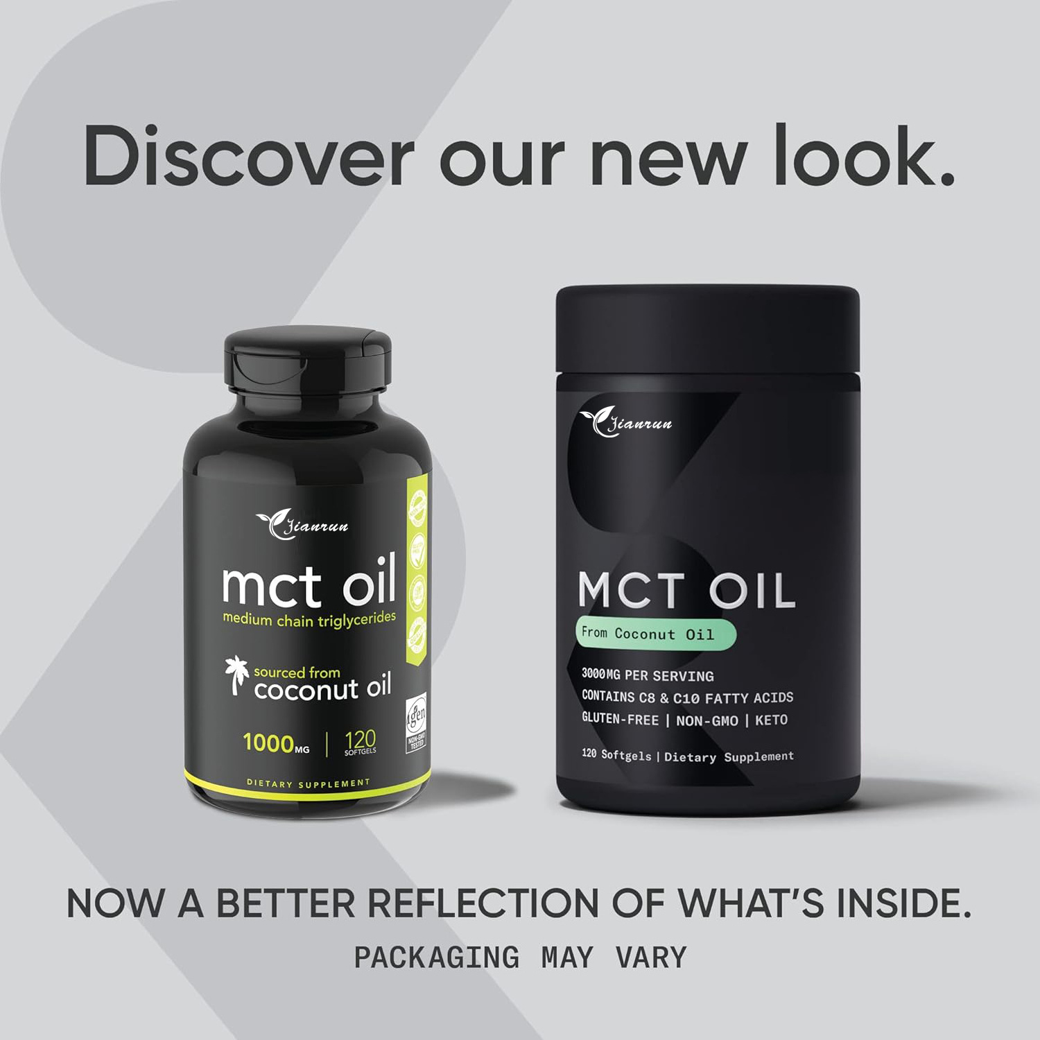 OEM Sports Research Keto MCT Oil Capsules Coconut Oil 3000mg Keto Fuel Brain Body Non-GMO Coconuts oil Soft Capsules