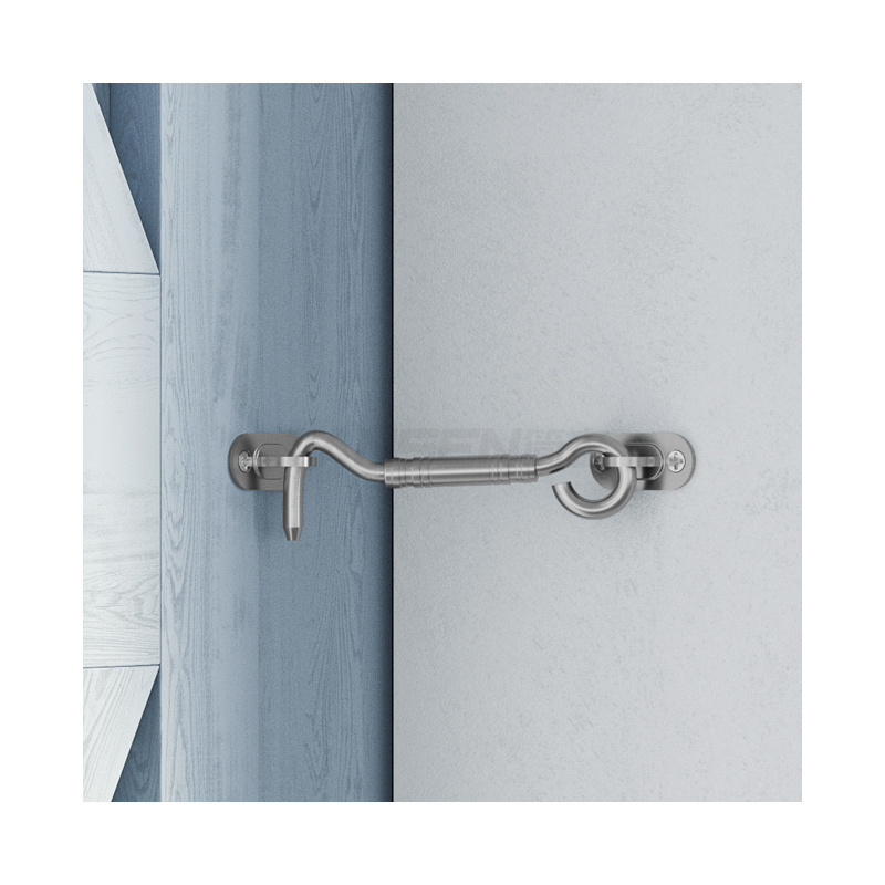 Barn Door Lock Gate Latch Silver Rivacy Hook And Eye Latch Easy Lock For Barn Door