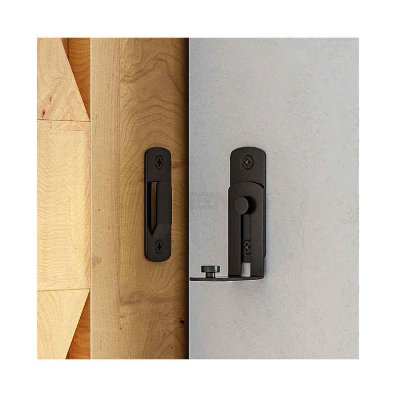 Black 90 Degree Flip Sliding Barn Door Lock Gate Latch Flip Latch Safety Door Bolt Latch Lock For Barn Door