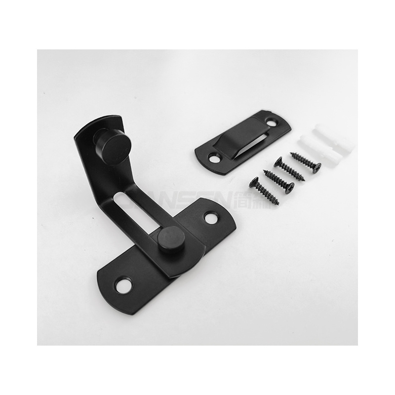 Black 90 Degree Flip Sliding Barn Door Lock Gate Latch Flip Latch Safety Door Bolt Latch Lock For Barn Door