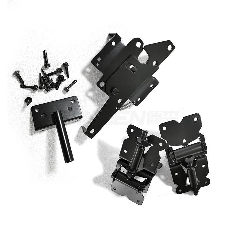 Hot Selling Heavy Duty Decorative Door Gate Hardware Fence Gate Latch Hinges Adjustable Black Fence Hinge