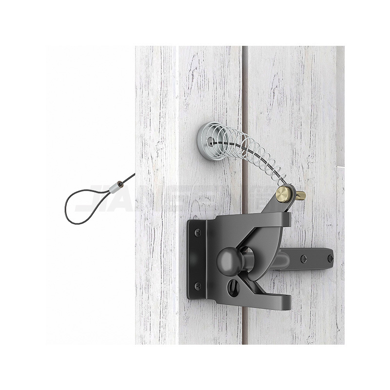 Customization Self Locking Gate Gravity Latch Fence Door Lock Latch Buckle Outdoor Fence Door Latch Fence Small Lock With Rope