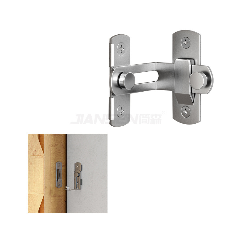 90 Degree Safety Gate Latch Right Angle Sliding Door Bolt Stainless Steel Flip Barn Door Lock Latch