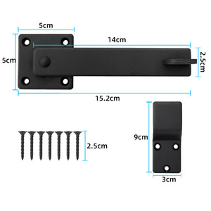 Customizable 5.5 Inch Heavy Duty Carbon Steel Barn Door Latch Swivel Solid Iron Latch And Wooden Gate Latch