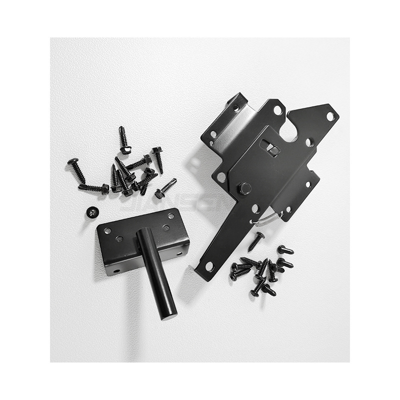 Hot Selling Spring Hinge Stainless Steel Rust Resistant Black Self-Locking Vinyl Fence Gate Latch For Wooden Fence