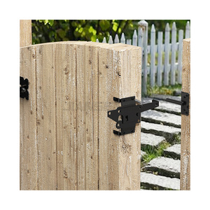 Heavy Duty Farm Garden Wood Metal Pvc Vinyl Garage Privacy Fence Hardware Two Way Door Gate Iron Fence Gate Latch