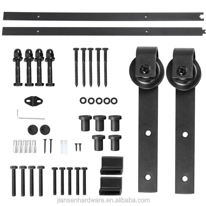 OEM Modern Hanging Rail Sliding Barn Door Track Rail Hardware Kit Barn Door Hardware