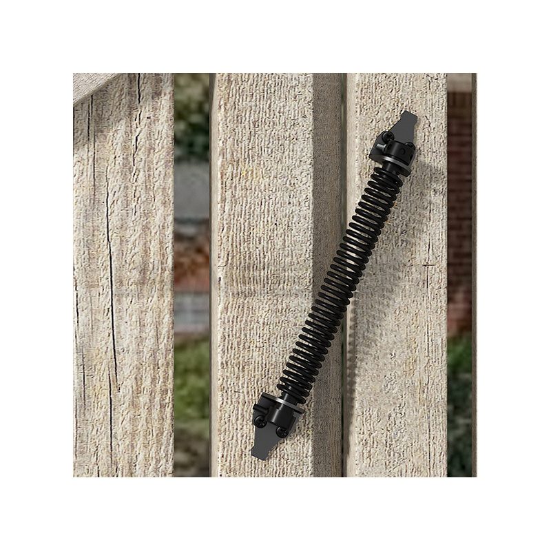 Adjustable Black Self Closing Gate Door Spring Hardware for Wooden and Vinyl Fence with Adjustable Tool