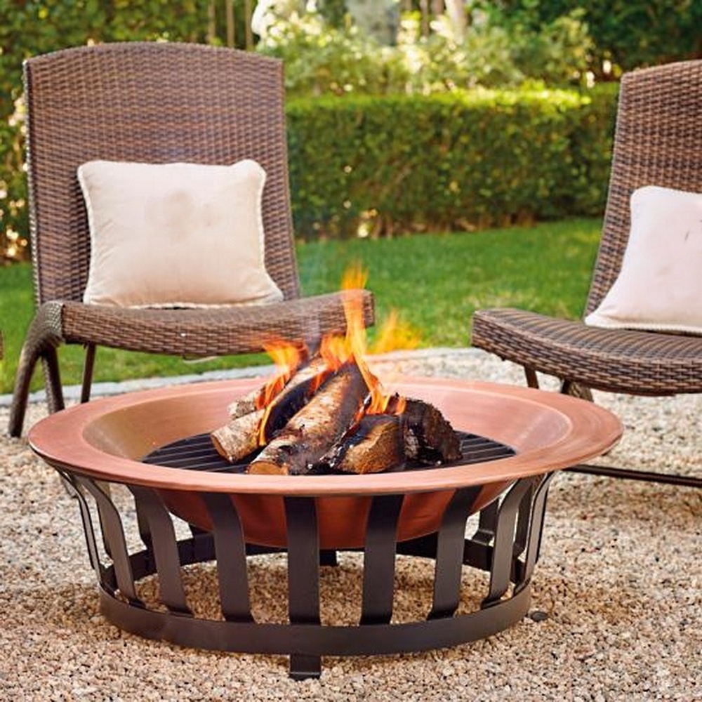 Home Garden  fire bowl with lid