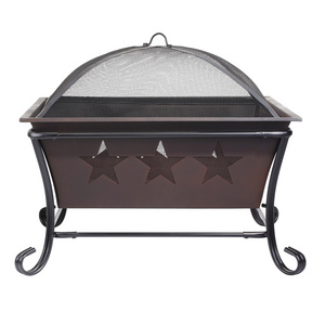 Fashion Square steel fire pit Cheap Backyard Patio Big Sky Stars Bowl Fire pit