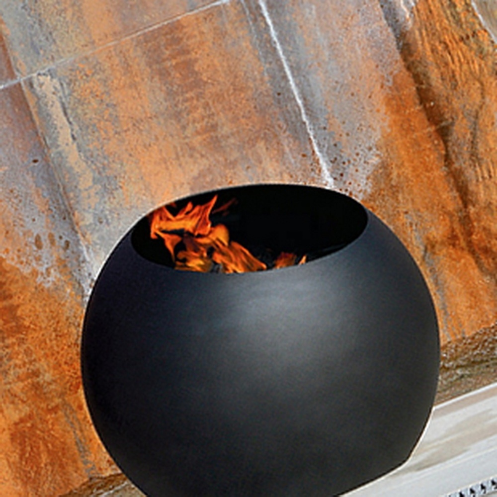 Outdoor Backyard  sphere Fire Pit  bubble fire pit 66CM Morden round steel fire pit