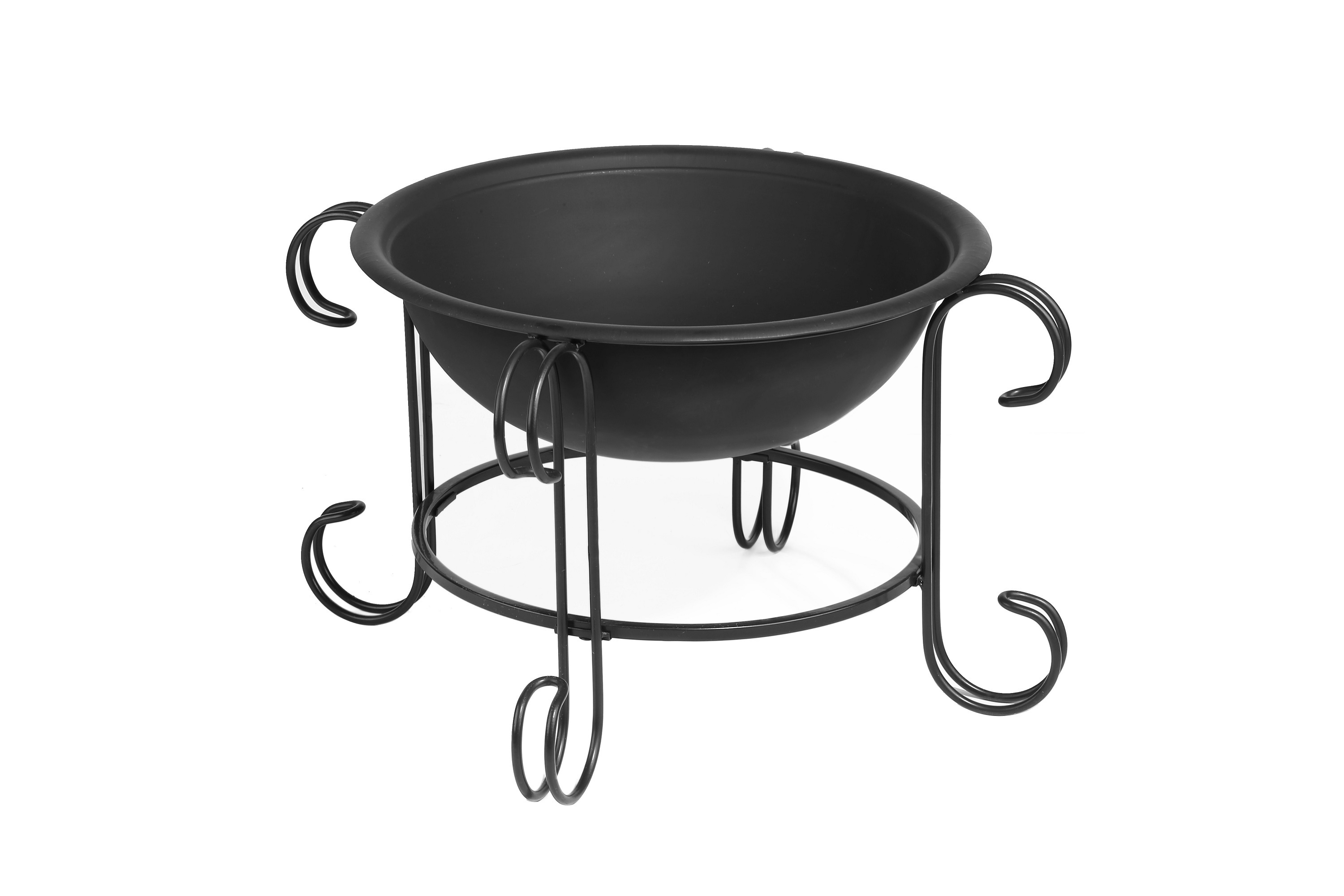 Free Standing Steel Screen Spark  Outdoor Garden  Wood Burning Fire Pit Urn Bowl