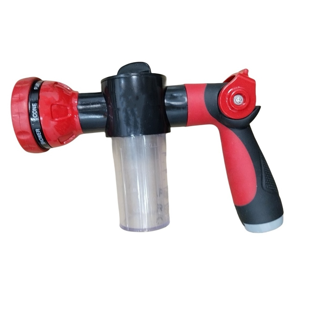 8-Function Car Wash Spray Nozzle Cleaning Tools Garden Watering  Sprinkler Irrigation High-Pressure Water Gun With Soap