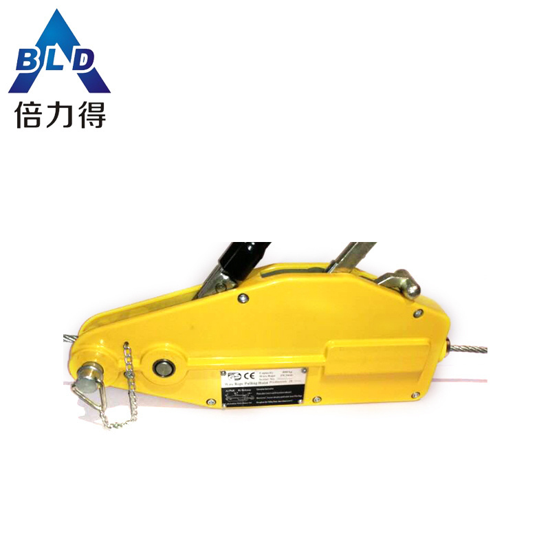 China factory supplier mini wire rope pulling lifting hoist aluminium trifor hand manual cable puller hand winch