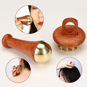 Kansa Wand and Deep Relaxation wood scalp guasha massager scalp comb wood therapy massage tools guasha massager