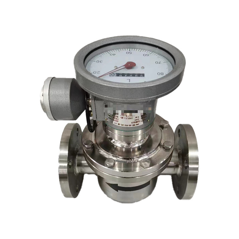 JIANT Stainless Steel and Cast Iron Heavy Oil Flow Meter Oval Gear Flowmeter for Fuel Measurement