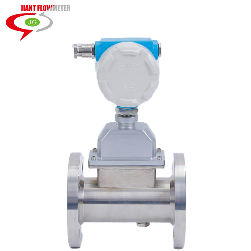 JGLWQ gas turbine flow meter with LCD SS304/SS316 pulse 4-20mA output 24VDC Natural Flowmeter