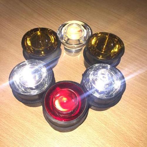 Traffic safety glass solar cat eye reflective road stud made in china