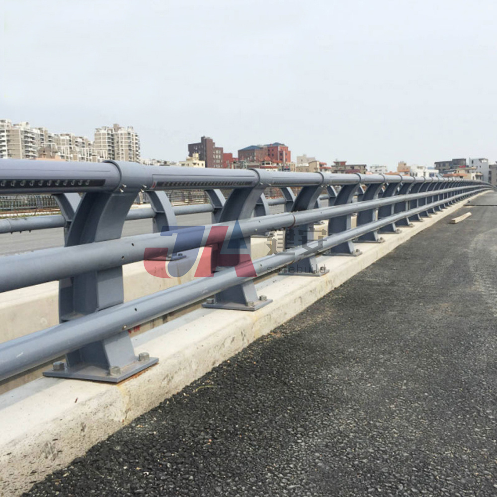 Hot Sale Customize Highway Bridge Guard Rail Traffic Crash Barrier  Galvanized Bridge Pipe Guardrail