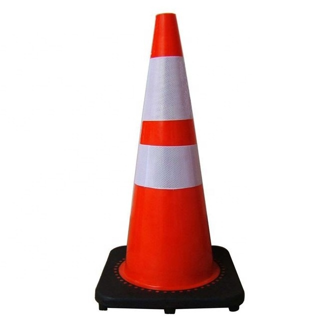 Factory High Quality High Visibility Orange Traffic Safety PVC Road Cone for sale